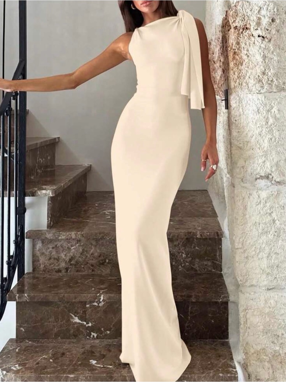 shein asymmetric elegant dress